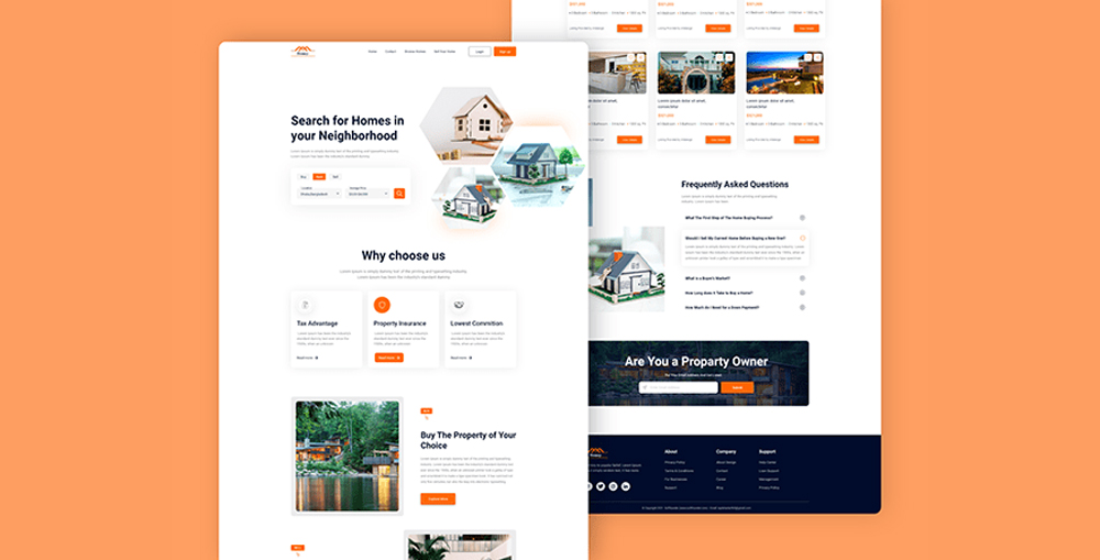 Facilitate your Visitors with Property Listing Pages